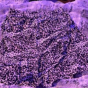 Leopard print skirt size medium
